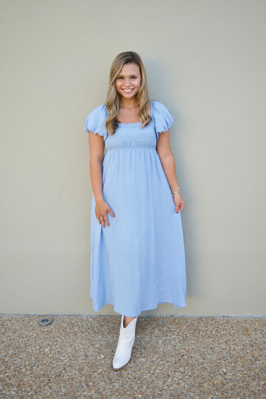 Layla Blue Midi Dress